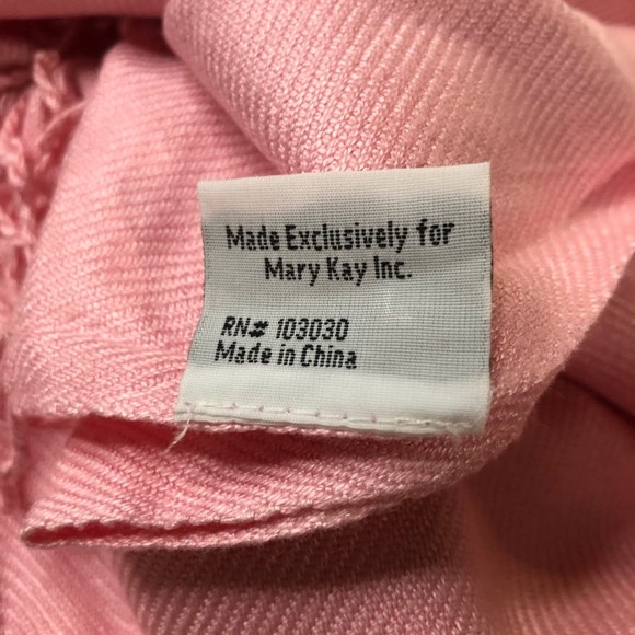 Vintage Mary Kay Exclusive Silky Cosmetic Bag w/Large Pashmina Shawl, Wrap - Picture 7 of 8